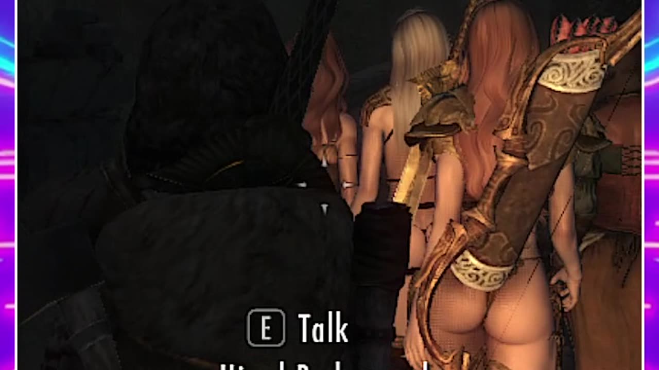Skyrim SE - Walking on the Road at Night in Skyrim #gaming #skyrim #skyrimspecialedition