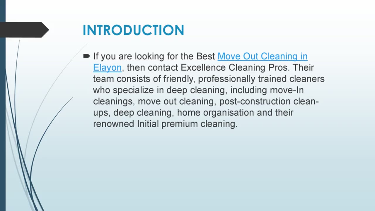 Best Move Out Cleaning in Elayon
