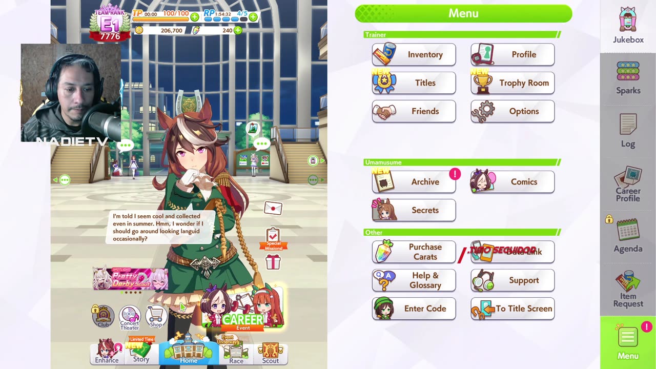 Carreras de waifus y DOTA! #dota2live #umamusume