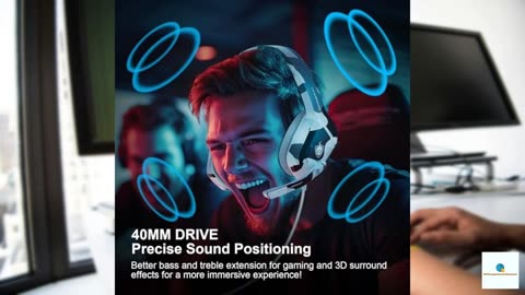 PHOINIKAS Gaming Headset for PS4, Xbox One, PC, Laptop, Mac, Nintendo Switch, 3.5MM PS4 St