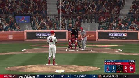 MLB The Show 25 St Louis Cardinals Franchise Game 4 Angels Vs Cardinals CPU Vs CPU