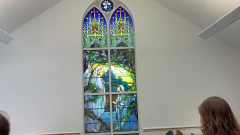 July 12, 2025 - Owen Family Stained Glass Windows at Faith United Church in Oswego, New York