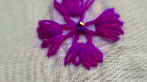 Beautiful Hand Embroidery Flower Design 🌸 | Easy Embroidery Ideas 2025