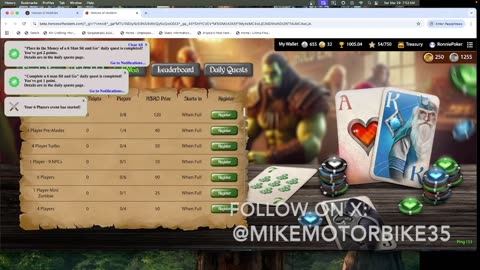 Poker Tourney (6 Man) and Q Comms that hit the news this week