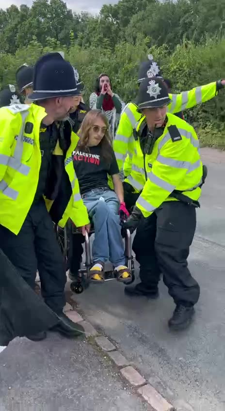 La polizia britannica arresta un attivista con disabilità durante una manifestazione