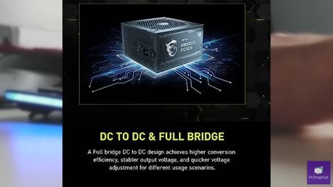 MSI MAG A850GL PCIE 5.1 & ATX 3.1 Gaming Power Supply - Full Modular - 80 Plus G