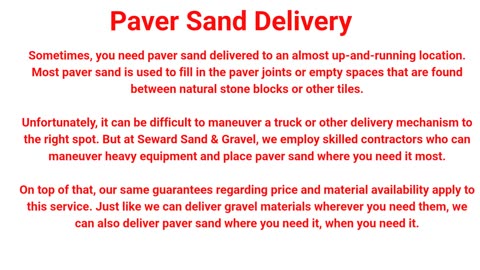 Seward Sand & Gravel Inc - Reliable Paver Sand Delivery in Oneonta, NY