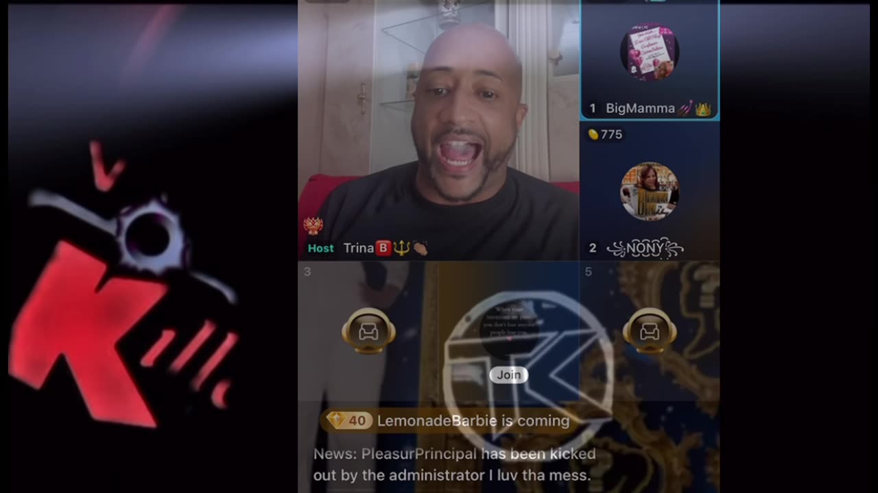 DOLLA BILL JOINS TRINA B SHOW AN ALL HELL BREAKS OUT WITH THE CAST MEMBERS