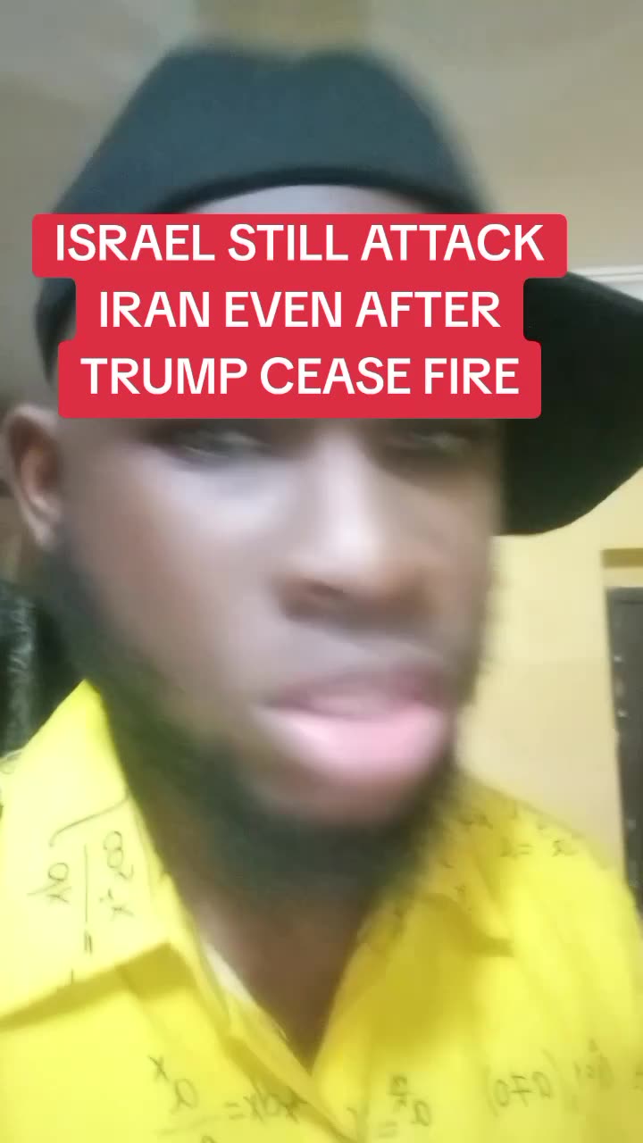 Israel fresh attack on Iran after Trump cease fire deal 🤝