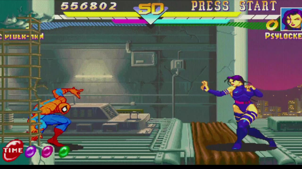 Spiderman vs Psylocke