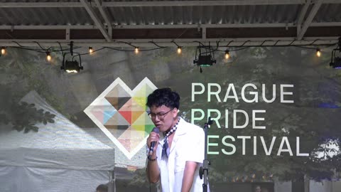 Prague Czech Republic Gay LGBTQIA Pride The Boy singers in the village 3rd August 2025. Part 6.