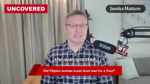 Did Filipino woman scam Aust man for a Visa？