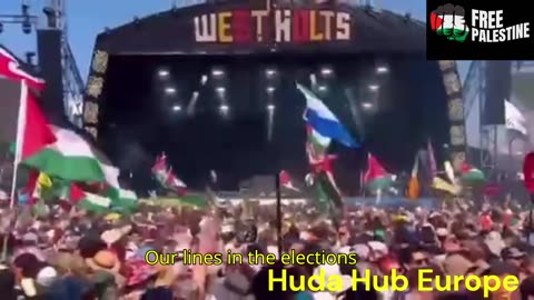 BBK Live music festival KNEECAP Solidarity with #palestine #shorts #españa #bilbao #viral #usa #uk