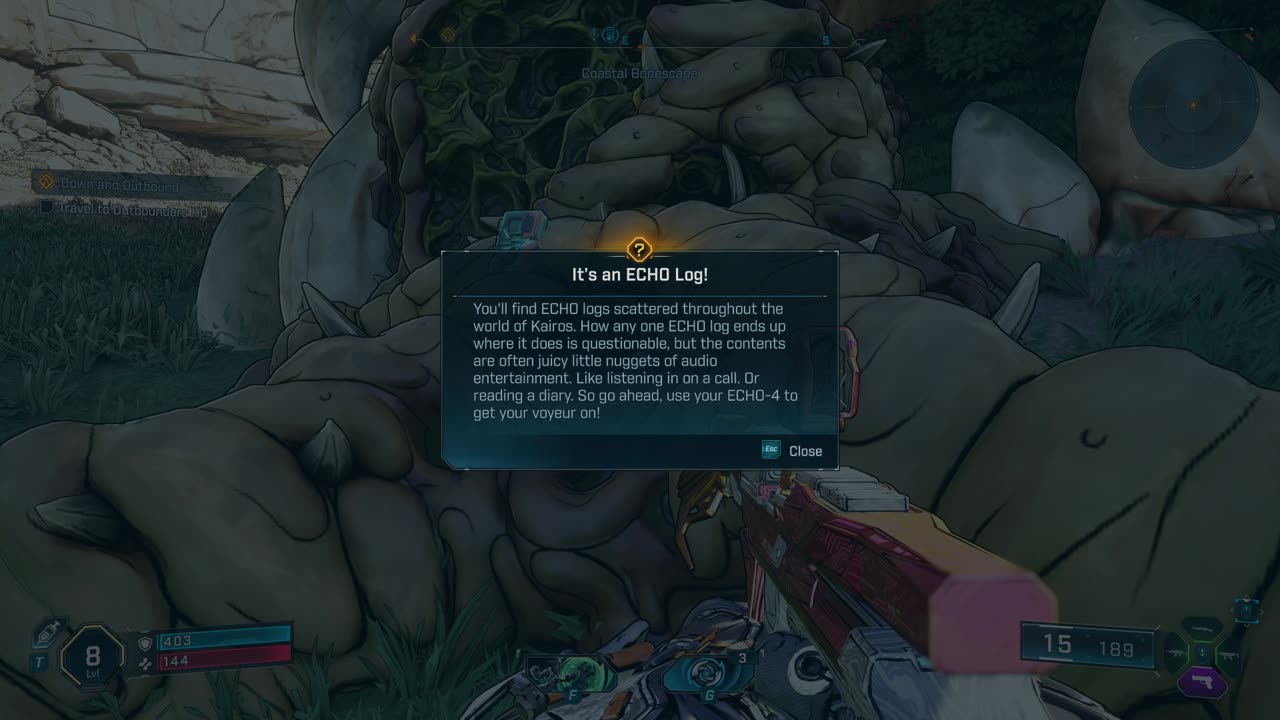 Borderlands 4: Echo Log near The Stockroom Order Silo: Claptrap Becomes a Writer