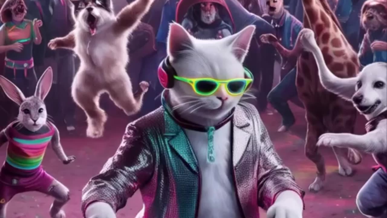 DJ Cat Took Over the Dance Floor – Party Vibes Unleashed! 🔥🐱