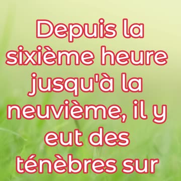 "Les Ténèbres Couvrent la Terre" Matthieu 27:45#shorts #youtube #jesus #ytshorts #youtubeshorts #yt