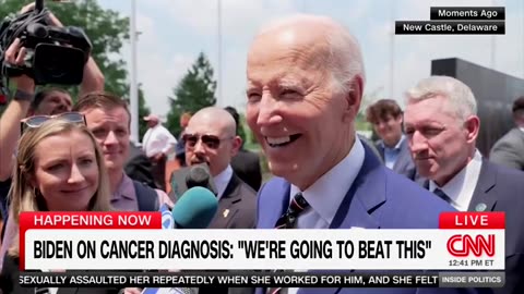 'We're Optimistic': Biden Tells Reporters He's 'Feeling Good' After Cancer Diagnosis
