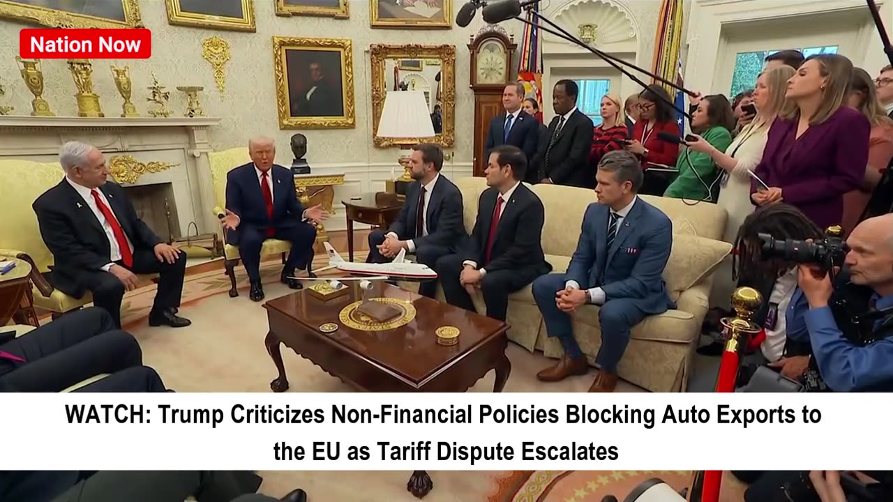 Trump Criticizes EU Policies Blocking Auto Exports Amid Tariff War