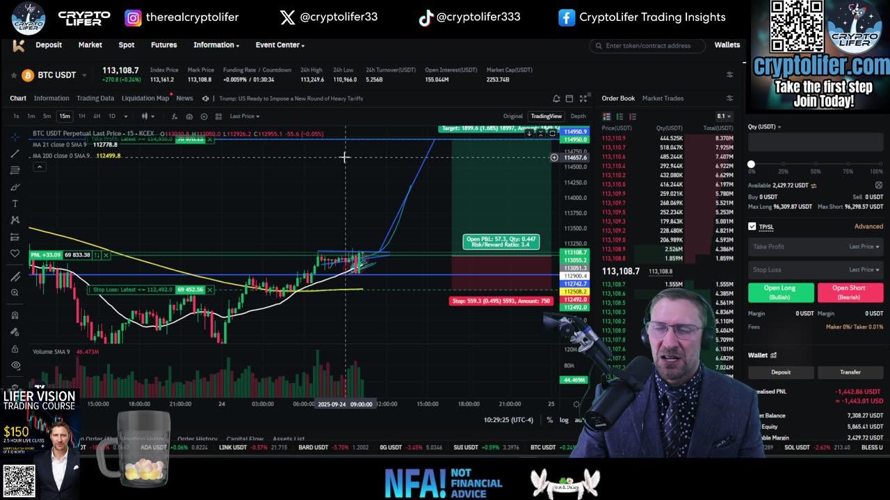Bitcoin Live Trading: ASTER Making Millionaires! BTC Reversal Pattern Flashing? EP1769