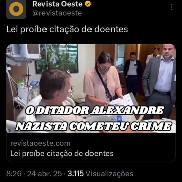 O Ditador Alexandre nazista cometeu um crime...