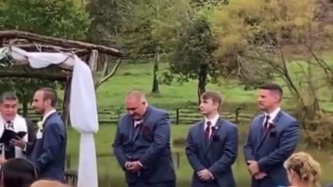 When the Wedding Takes an Unexpected Turn 🤵😂💍#WeddingFails 🤵😂 #FunnyMoments 🤣✨