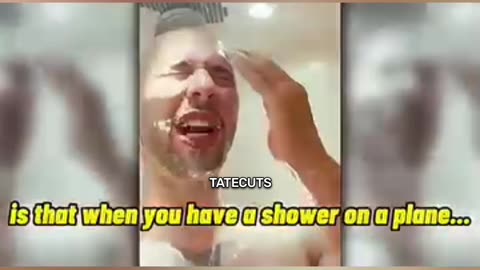 Andrew Tate Taking a Shower on a Plane?!