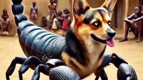 Dog & scarpion Ai fusion