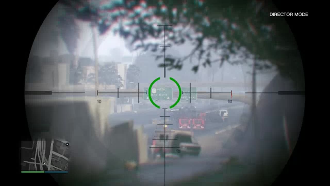 GTAV: Destroying stuff with Sniper Rifle & Exploding Bullets (Director Mode)-Date 7/17/2018