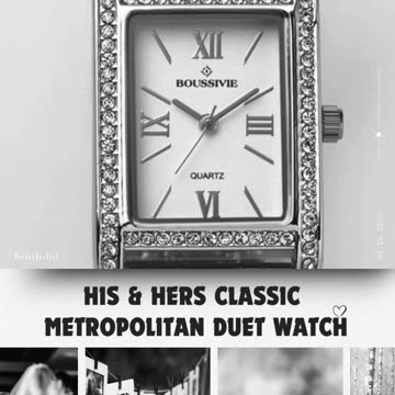 NEW! LIMITED EDITION. His & Hers Classic Metropolitan Duet Watch