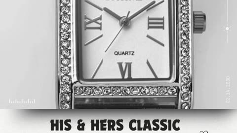 NEW! LIMITED EDITION. His & Hers Classic Metropolitan Duet Watch