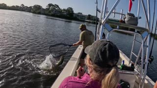 Epic Fishing Catch! Watch This Fish Leap Out of Water!