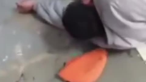 ANOTHER PRISON VIDEO Niggers smuggled in drugs or something