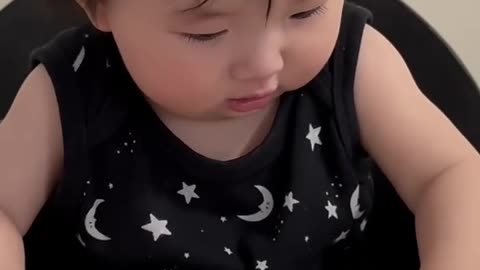 Baby Valerie Can’t Wait to Eat 😋 | Adorable Baby Eating Moment