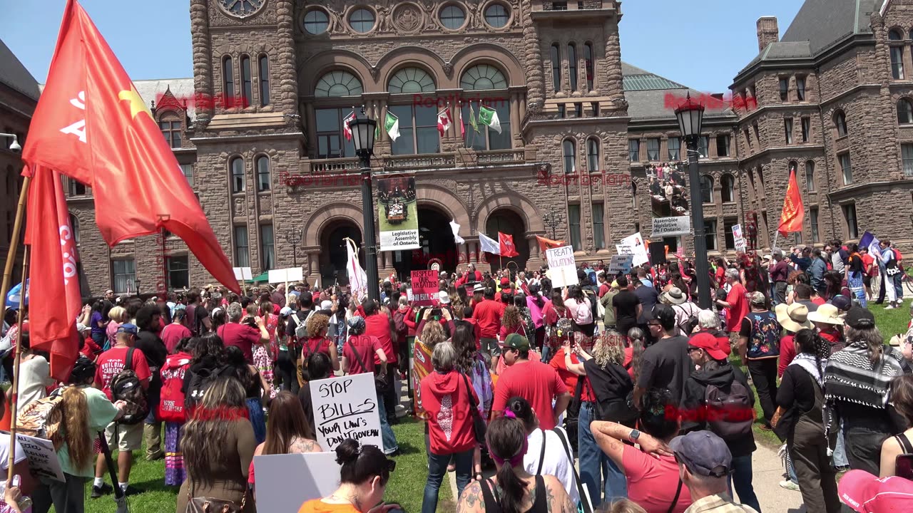 Our Rights Are Not For Sale - Rally in Opposition to Bill 5 (late arrival due to delays)