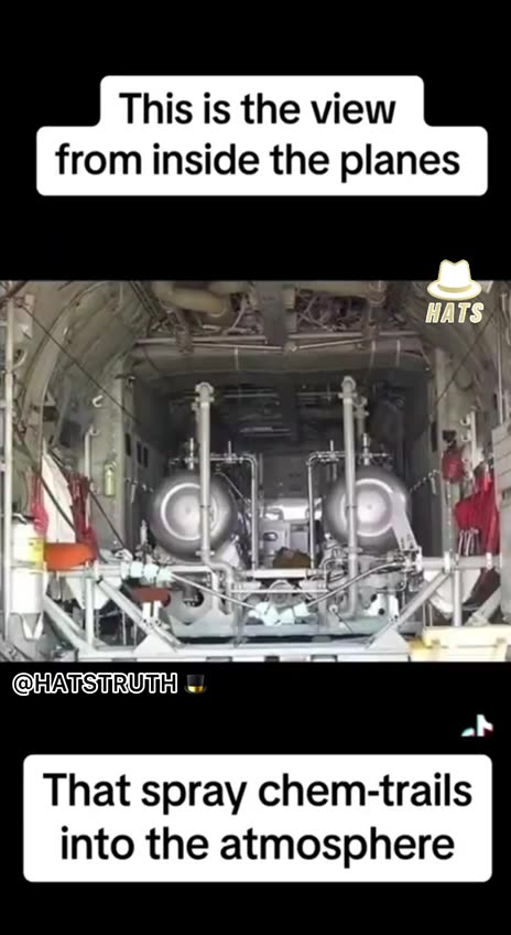 This is what the planes doing the spraying look like inside.