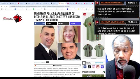 Sunday Livestream S7 Ep 23: Aftermath - No Kings protest; MN shooter at large; Iran v Israel