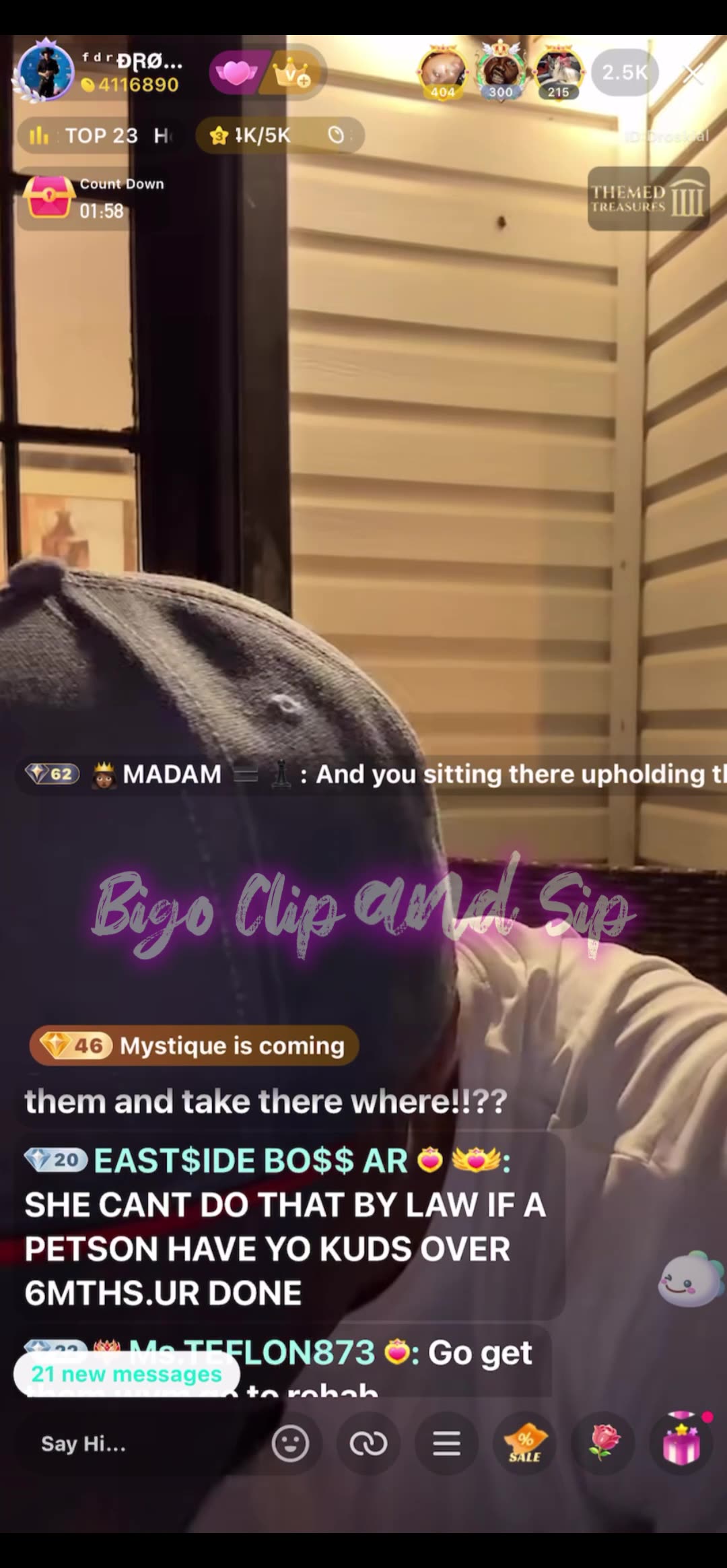 Droski letting 21 vent about not being able to get her kids 6/23/25 #bigoclipandsip