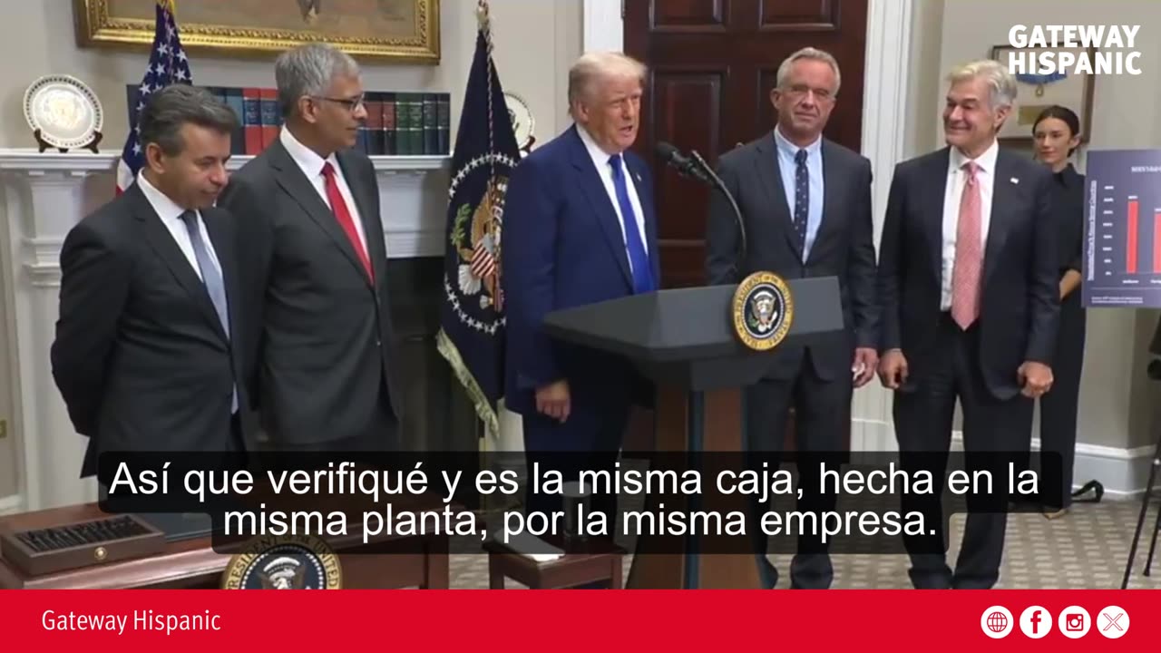 Trump denuncia el alto precio de los medicamentos en EE.UU.
