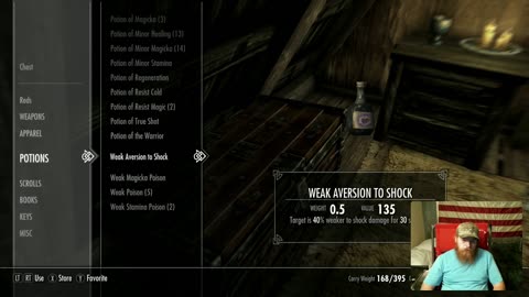 Playing Skyrim, Fighting A Dragon And Grinding