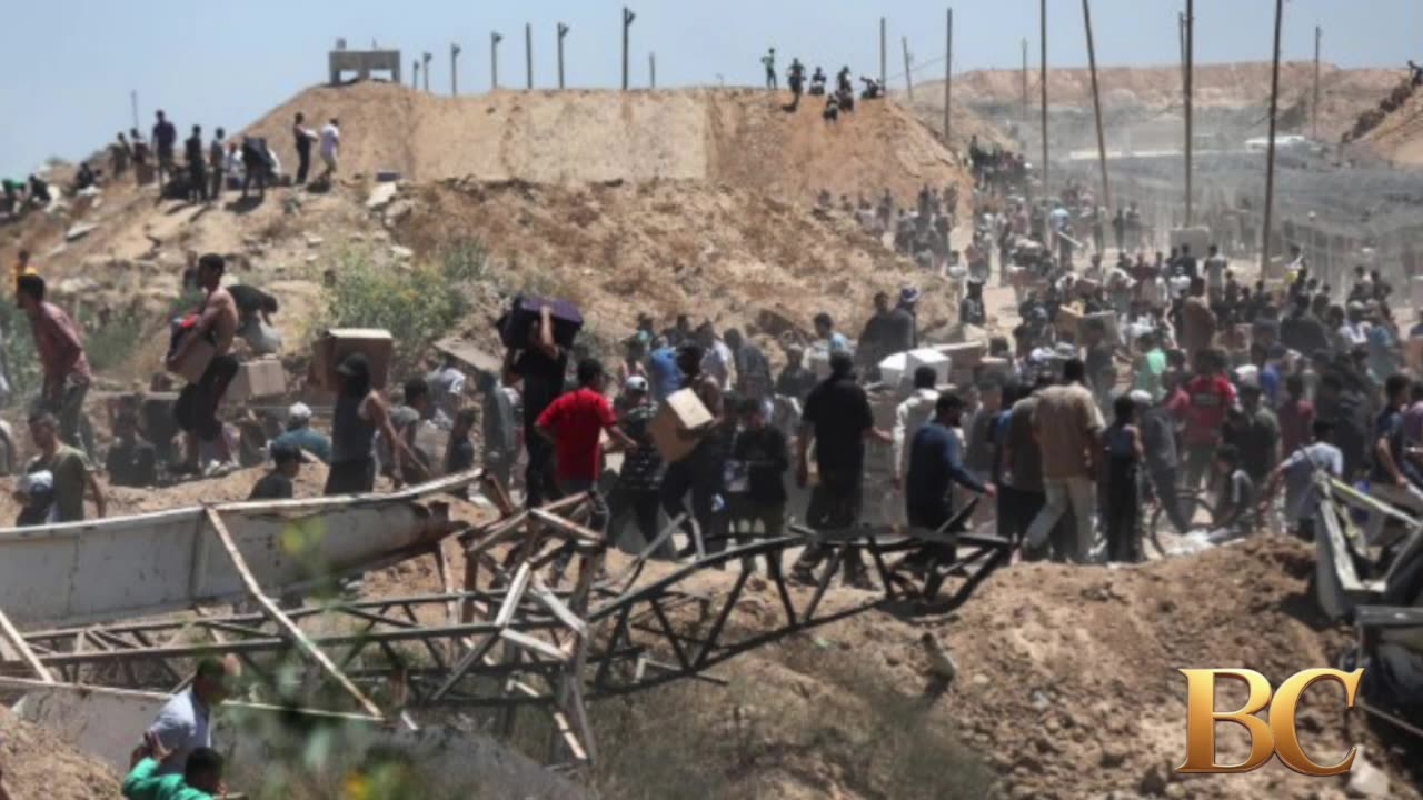 At least 20 Palestinians killed in crush at food distribution site in southern Gaza