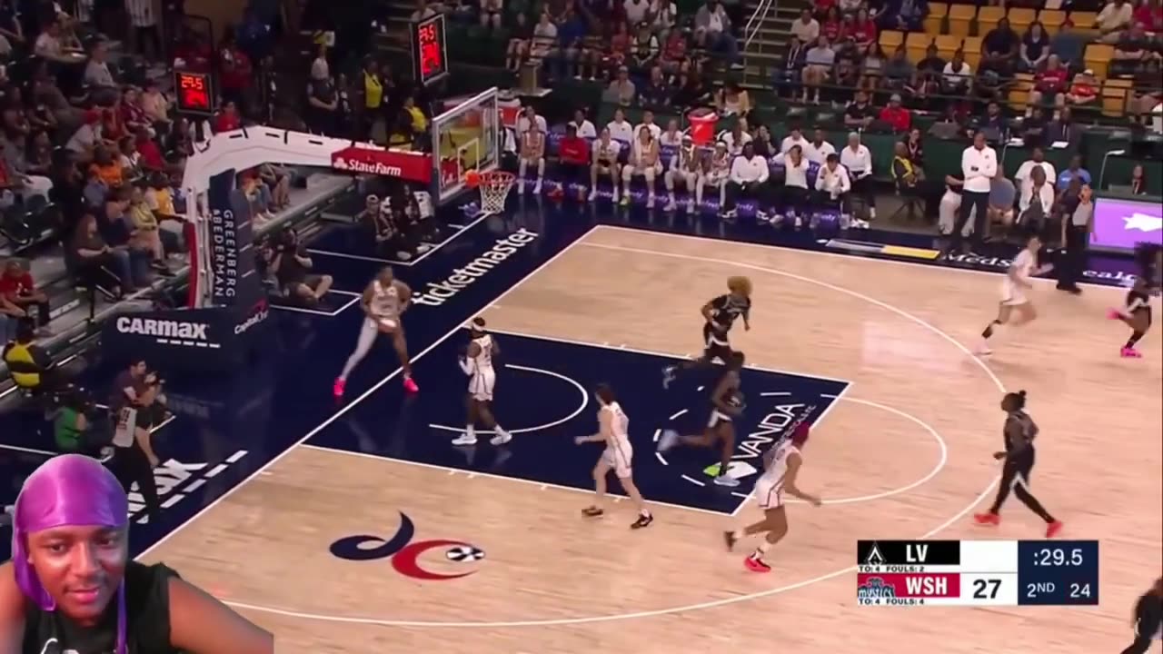 Reacting To Las Vegas Aces vs. Washington Mystics | FULL GAME HIGHLIGHTS