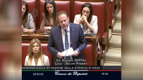 🔴 On. Eugenio Zoffili sull'informativa urgente del Governo sulla situazione nella striscia di Gaza.