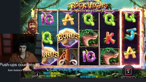 Max Win? Let’s Hunt! 1FS=1 Push-up #casino #liveslots