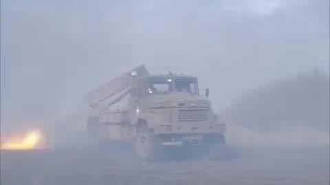 Starting Out The Russian's Day with Grad Rockets