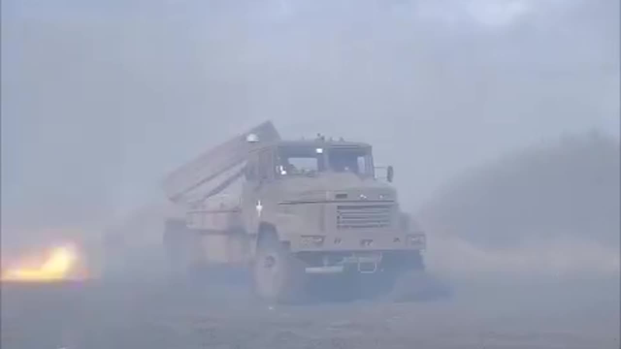 Starting Out The Russian's Day with Grad Rockets