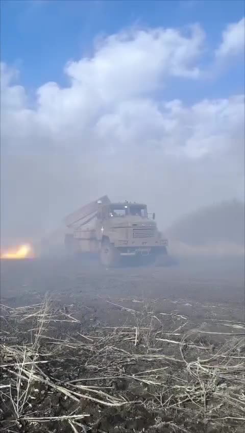 Starting Out The Russian's Day with Grad Rockets