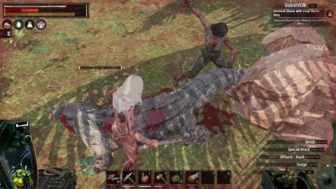 CONAN EXILES_(LIVE STREAM - Beginners vs Crocodile - Eating bugs and Food Poisoning!)