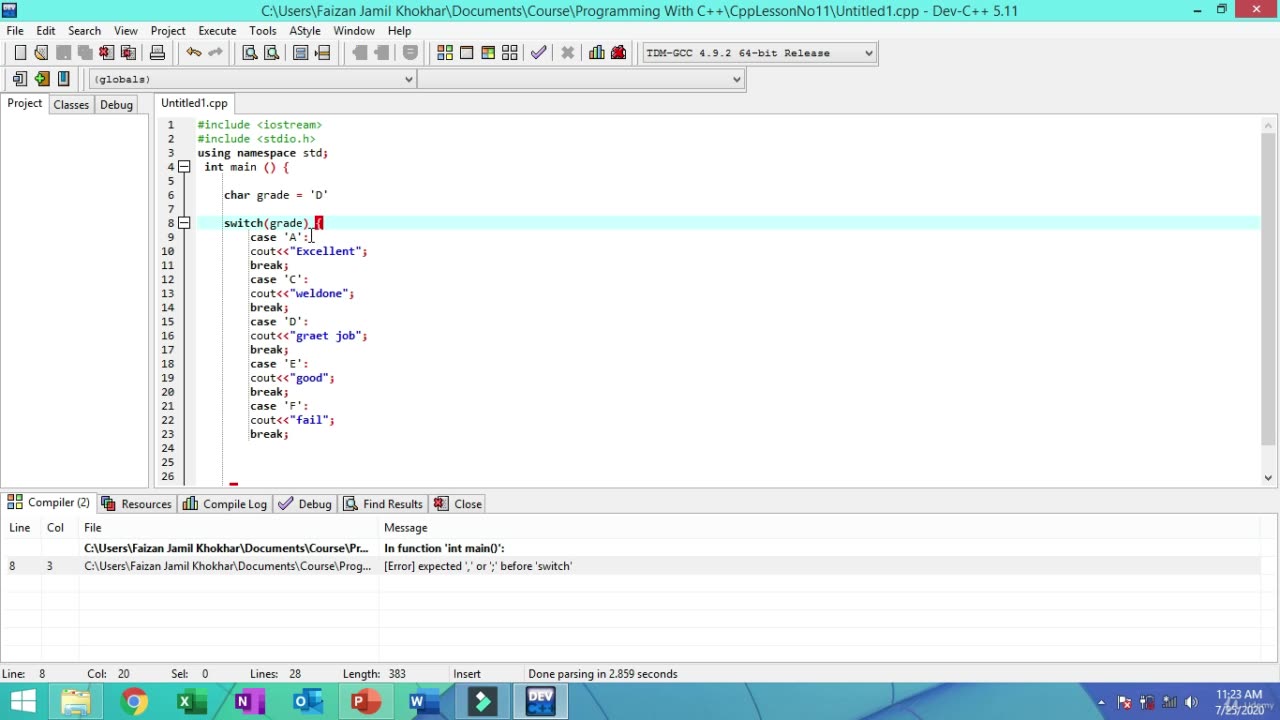 Become a C++ Expert-014 Calculator in Switch Statement