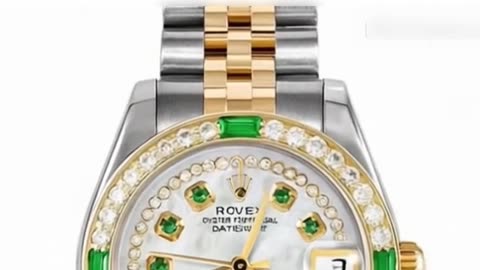 Rolex Datejust 31mm – Custom Mother of Pearl Emerald with String Diamond Jubilee | Short Video