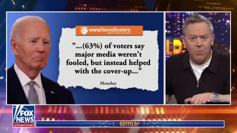 Gutfeld: Take in the second spin from the media.